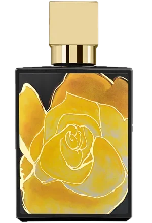 A Dozen Roses Gold Rush perfume bottle