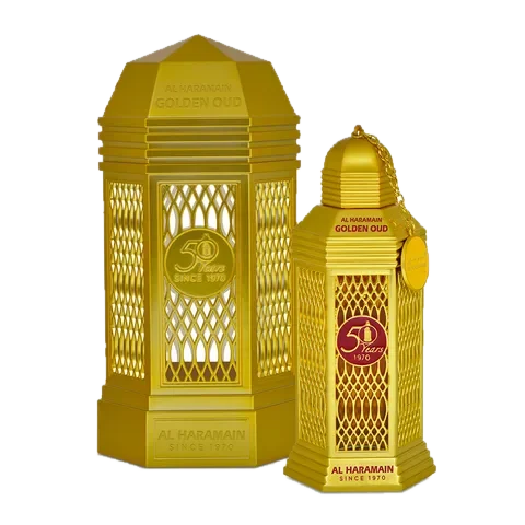 Al Haramain Perfumes 50 Years Golden Oudh parfüm şişesi