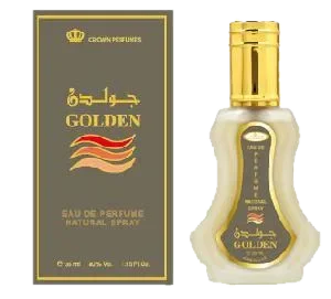 ALREHAB PERFUMES Golden perfume bottle