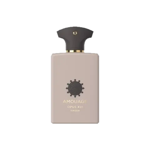 Amouage Opus XVI – Timber perfume bottle