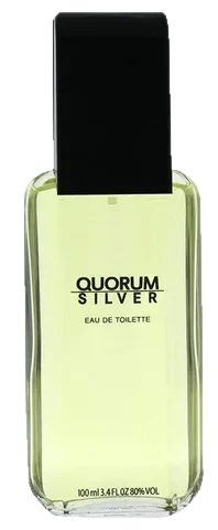 Antonio Puig Quorum Silver perfume bottle