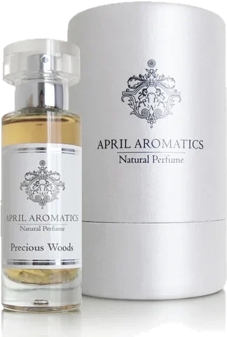 April Aromatics Precious Woods perfume bottle