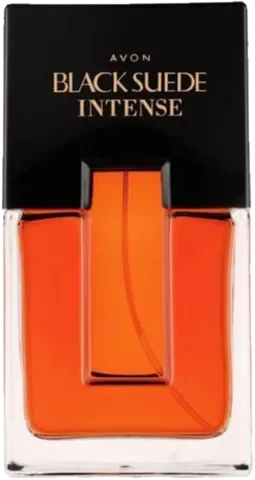 Avon Black Suede Intense perfume bottle