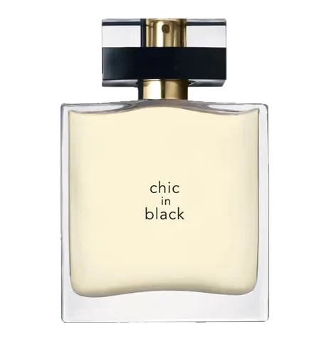 Avon Chic in Black perfume bottle