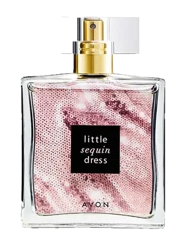 Avon Little Sequin Dress perfume bottle