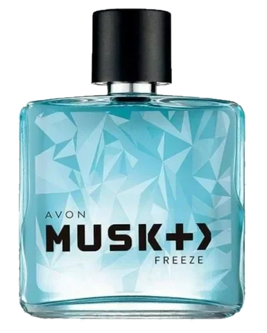Avon Musk + > Freeze perfume bottle