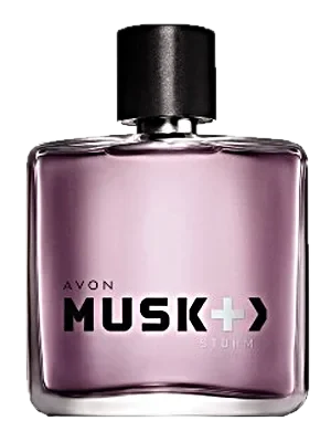 Avon Musk + > Storm parfüm şişesi