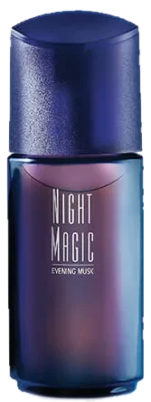 Avon Night Magic Evening Musk perfume bottle