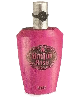 Avon Unique Rose perfume bottle