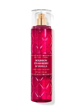 Bath & Body Works Bourbon Strawberry & Vanilla Bath & Body Works perfume bottle