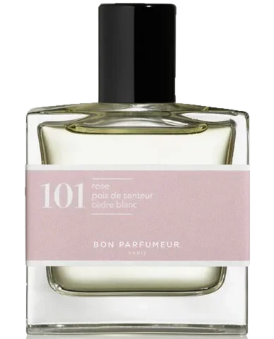 Bon Parfumeur 101 rose, sweet pea, white cedar perfume bottle