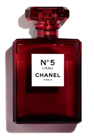 Chanel No 5 L'Eau Red Edition perfume bottle