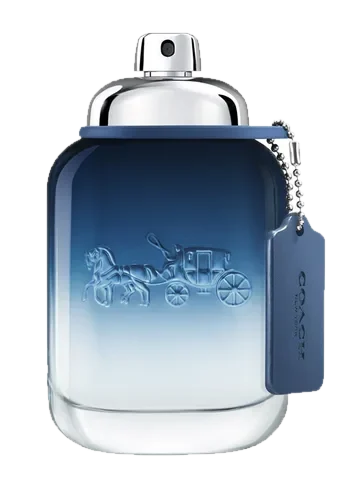 Coach Blue perfume bottle