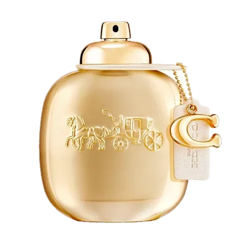 Coach Gold perfume bottle
