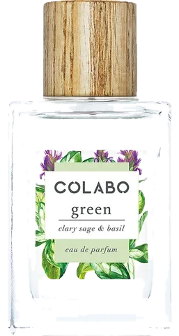 COLABO Green Clary Sage & Basil parfüm şişesi