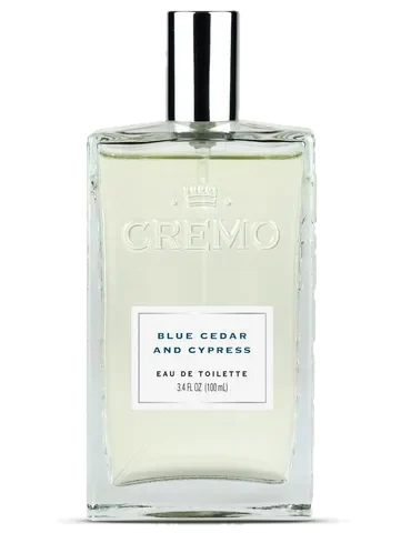 Cremo Blue Cedar & Cypress parfüm şişesi