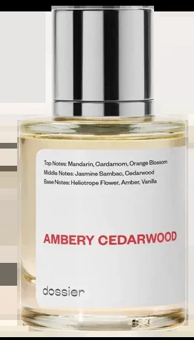 Dossier Ambery Cedarwood perfume bottle