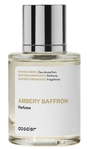 Dossier Ambery Saffron perfume bottle