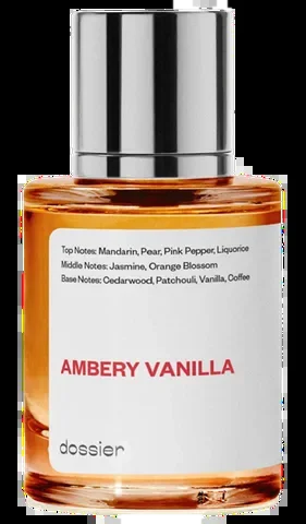 Dossier Ambery Vanilla parfüm şişesi
