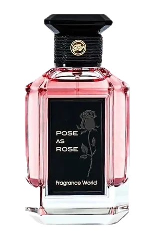Fragrance World Pose As Rose parfüm şişesi