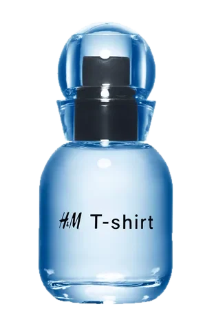 H M H&M T-Shirt - Classic cotton H&M perfume bottle