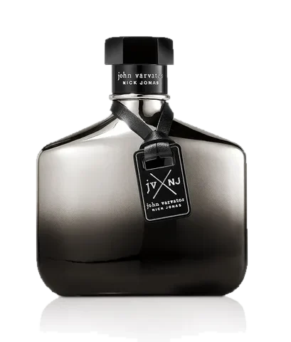 John Varvatos JV x NJ Silver perfume bottle