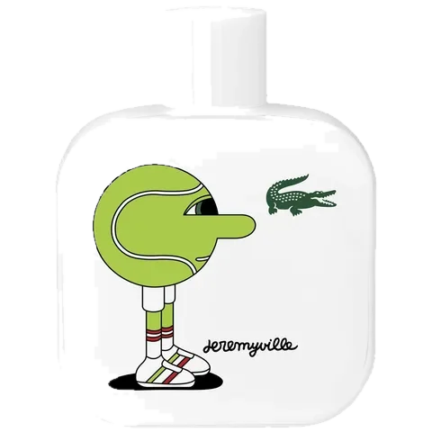 Lacoste Fragrances Eau de Lacoste L.12.12 Blanc Pure Collector Edition Pour Homme x Jeremyville parfüm şişesi