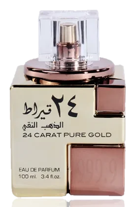 Lattafa Perfumes 24 Carat Pure Gold parfüm şişesi