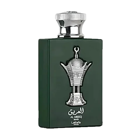 Lattafa Perfumes Al Areeq Silver parfüm şişesi