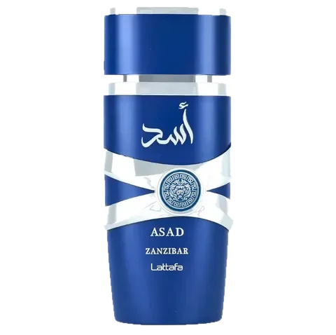 Lattafa Perfumes Asad Zanzibar perfume bottle