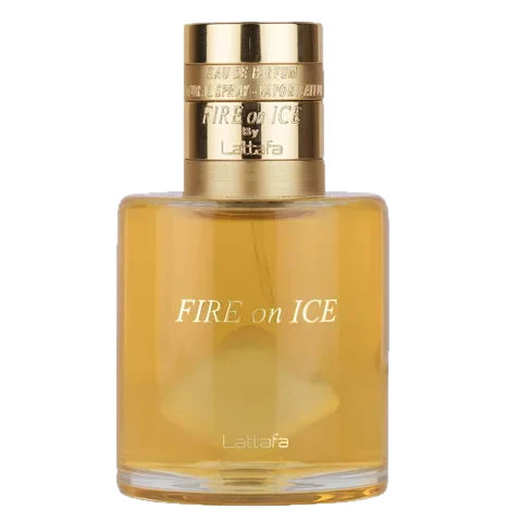 Lattafa Perfumes Fire On Ice perfume bottle
