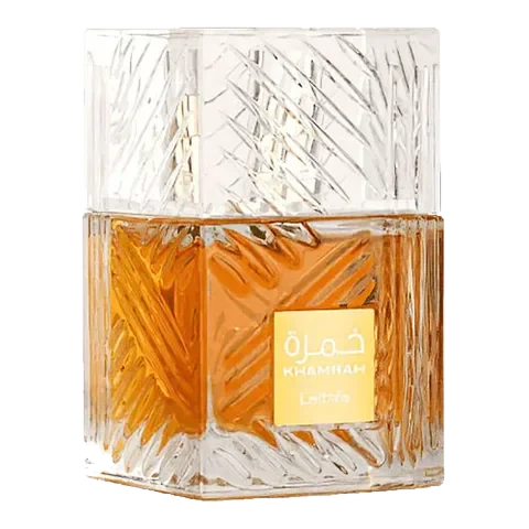 Lattafa Perfumes Khamrah perfume bottle