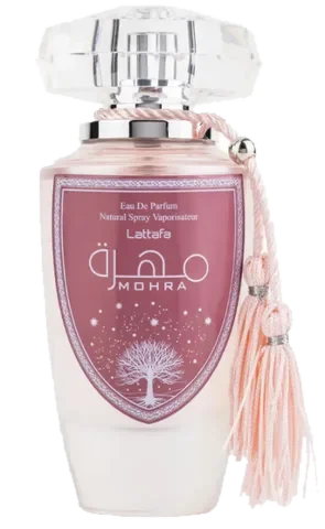 Lattafa Perfumes Mohra Silky Rose parfüm şişesi