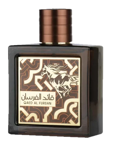 Lattafa Perfumes Qaed Al Fursan Untamed perfume bottle