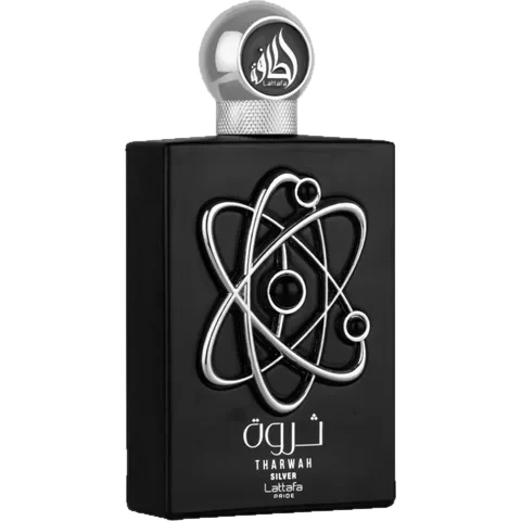 Lattafa Perfumes Tharwah Silver parfüm şişesi