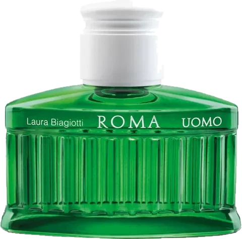 Laura Biagiotti Roma Uomo Green Swing parfüm şişesi