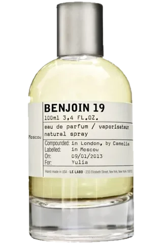 Le Labo Benjoin 19 Moscow parfüm şişesi