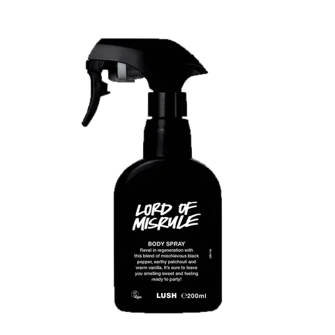 Lush Lord of Misrule Body Spray parfüm şişesi
