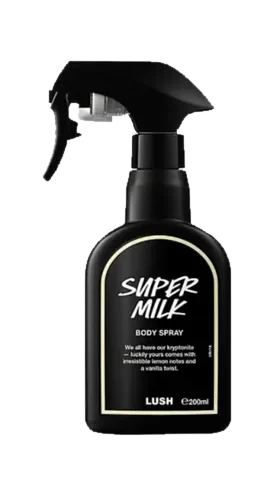 Lush Super Milk parfüm şişesi