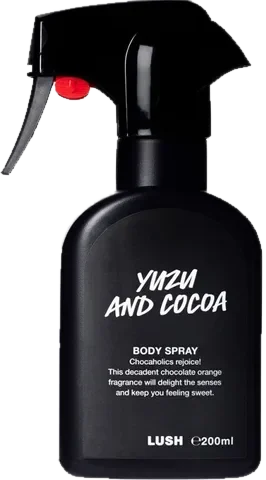 Lush Yuzu and Cocoa parfüm şişesi