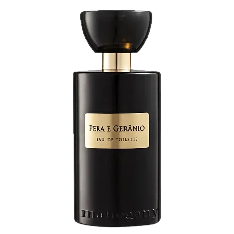 Mahogany Pera e Gerânio perfume bottle