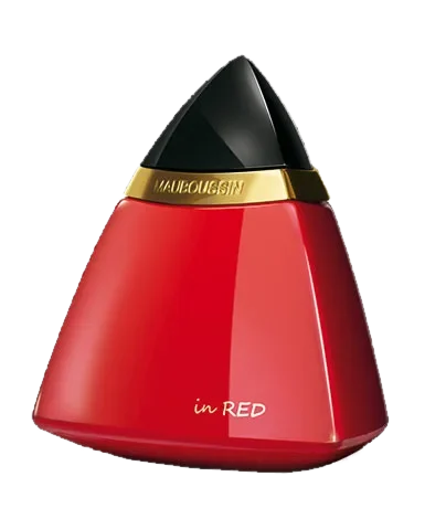 Mauboussin in Red perfume bottle