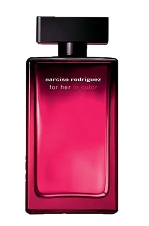Narciso Rodriguez for Her in Color perfume bottle