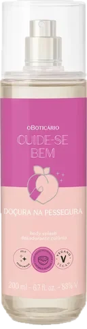 O Boticário Cuide-se Bem Doçura na Pessegura O Boticário perfume bottle