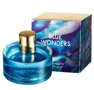 Oriflame Blue Wonders perfume bottle