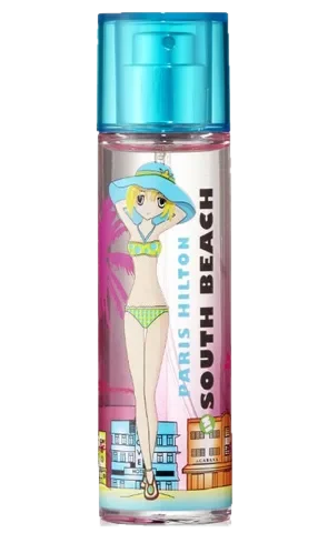 Paris Hilton Passport South Beach perfume bottle