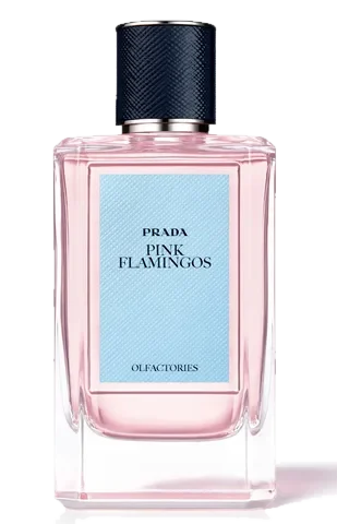 Prada Pink Flamingos parfüm şişesi