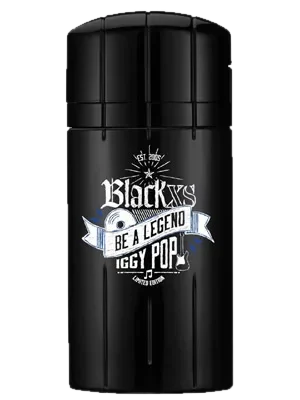 Rabanne Black XS Be a Legend Iggy Pop parfüm şişesi