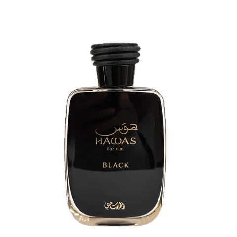 Rasasi Hawas Black perfume bottle