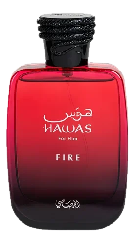 Rasasi Hawas Fire perfume bottle